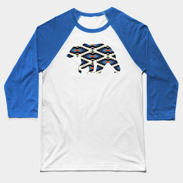 Bear Pattern - 6 Baseball T-Shirt by Brightfeather